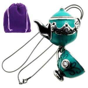 Tea Party Necklace - Thoughtful Tea Gifts for Tea Lovers